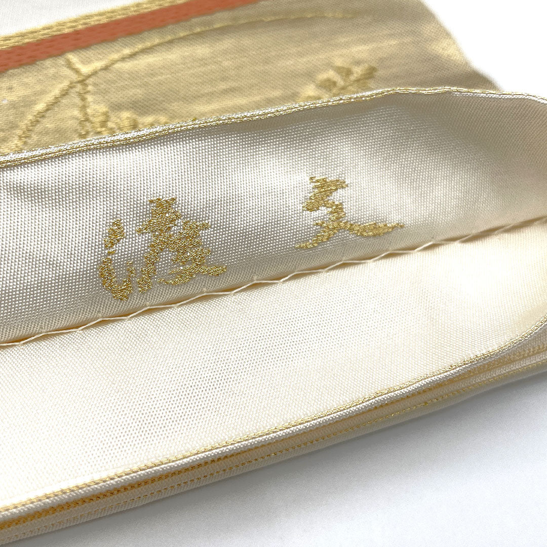 Fukuro Obi Watanabe, Full-length, Length 432cm, Pure Silk, A-Rank, Full-length, Formal, White, 1123003733311