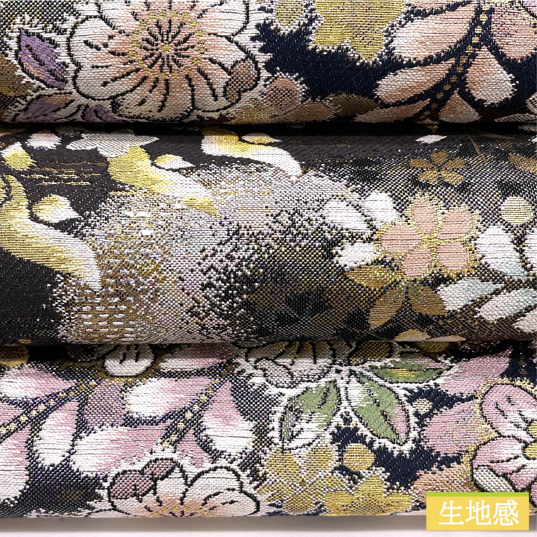 袋帯 辻ヶ花 桜 月 帯丈430cm 正絹 Sランク 六通 フォーマル グラデーション系 1123010572399