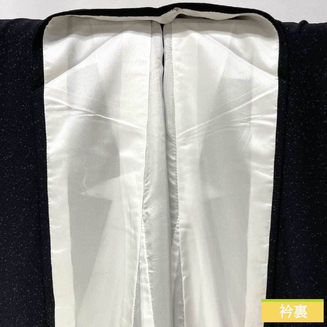 Visiting Kimono, Polyester, S Rank, Lined, Length 166.5cm, Sleeve Length 68cm, Designed by Kansai Yamamoto, Grape Pattern, Washable, Tsukesage, Black, Product Number: 1112006942510