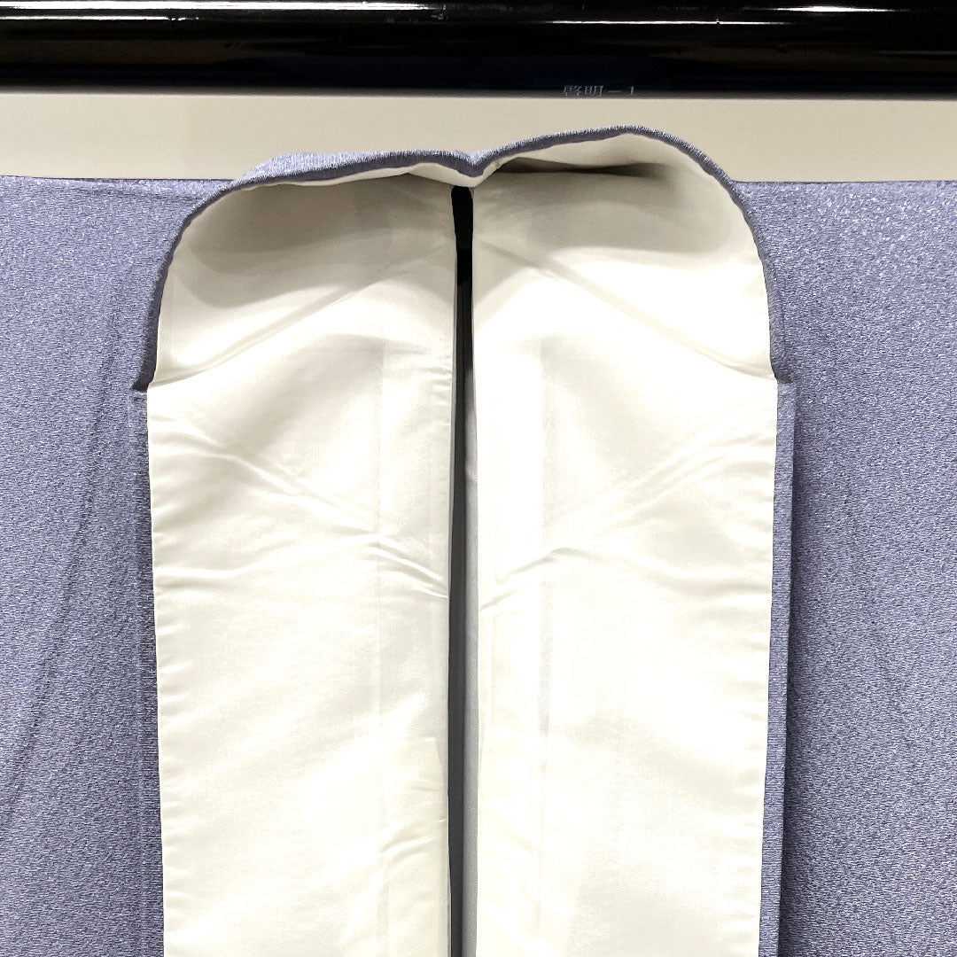 Homongi, lined, length 156cm, sleeve length 64cm, with basting thread, unused, sousui gray, Kyo-Yuzen, artist's work, floral pattern, pure silk, S rank, gray 1112002582322