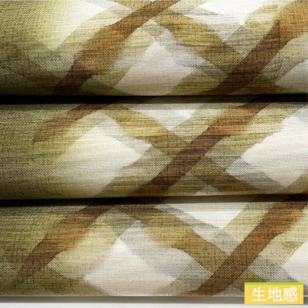 Fukuro Obi (Dyed Belt) Kobuchairo (Kombu Brown) Dyed Obi (Obi with Abstract Pattern) Oshima Tsumugi Obi Length 458cm Pure Silk S Rank Full Length Casual Green 1123010552419
