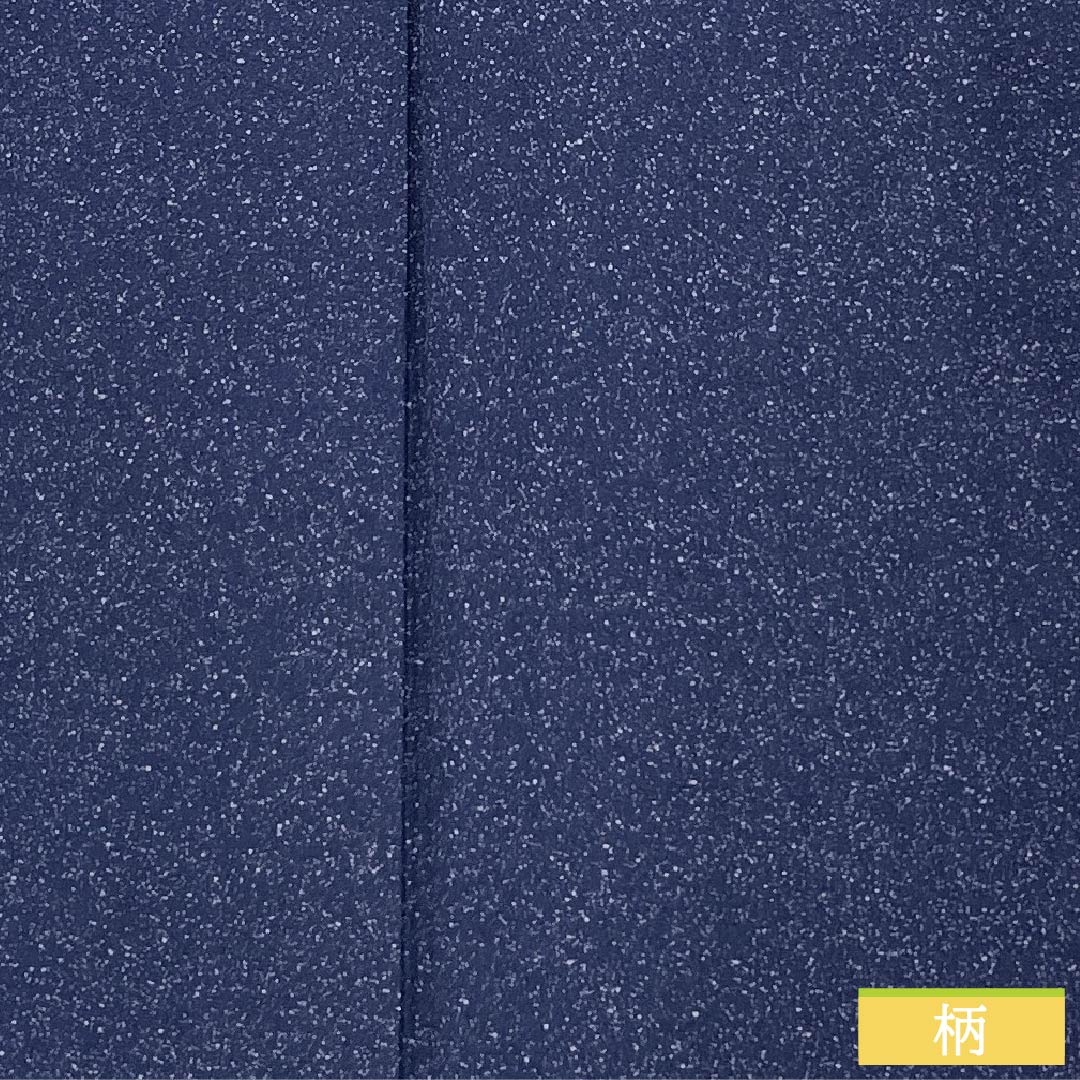 Komon (small pattern) silk S rank, length 150.5cm, sleeve length 65cm, single layer, navy blue (kon-iro) with one crest, ivy pattern, sewn-on dyeing, navy blue, product number 1115007002118