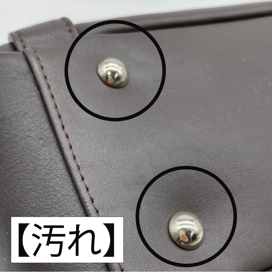 （新古品） 洋装バッグ 牛革 Aランク 新古品 牛革 ２WAY 茶系 119700011314