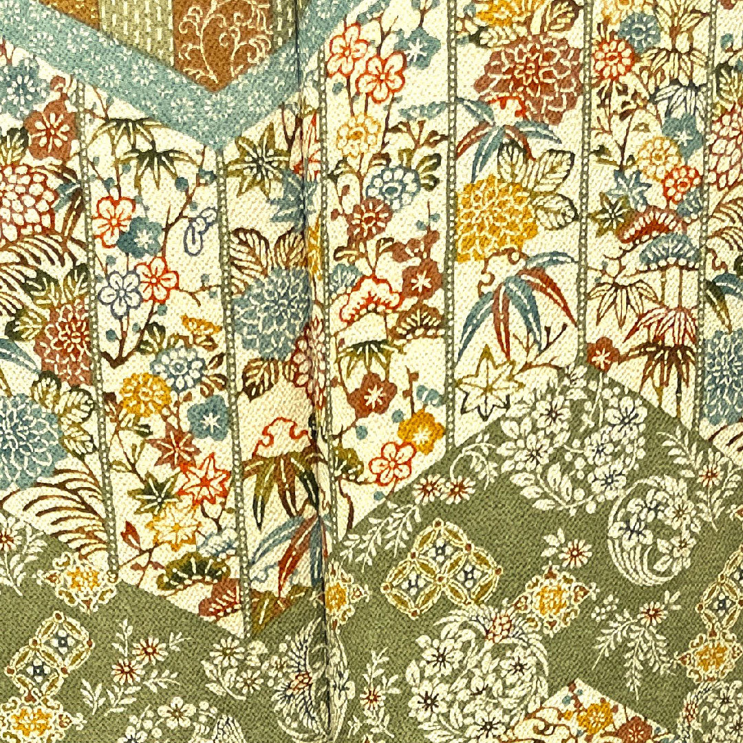 訪問着 正絹 袷 身丈158cm 裄丈63cm 京紅型 吉祥文様 Sランク グラデーション系 1112003212399