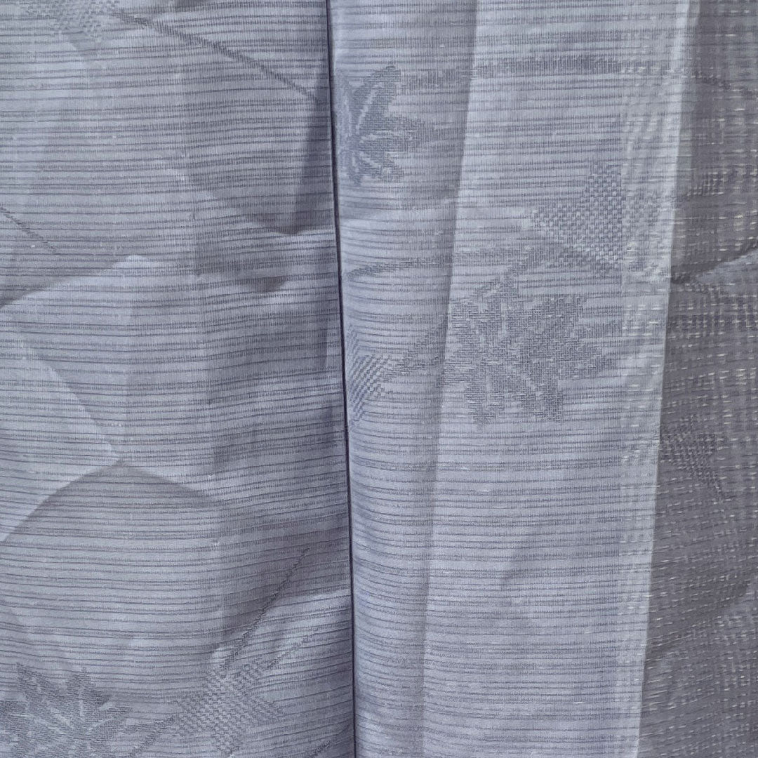Summer kimono, polyester, plain color, length 163.5cm, sleeve length 62.5cm, Edo-nandou color, autumn leaves, washable kimono, silk, S rank, blue, 1132000852417