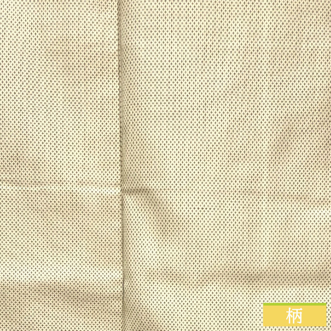Tsumugi, pure silk, length 163.5cm, sleeve length 64cm, Tonokoiro, cross-patterned kasuri, A-rank, lined, beige, 1116003573425