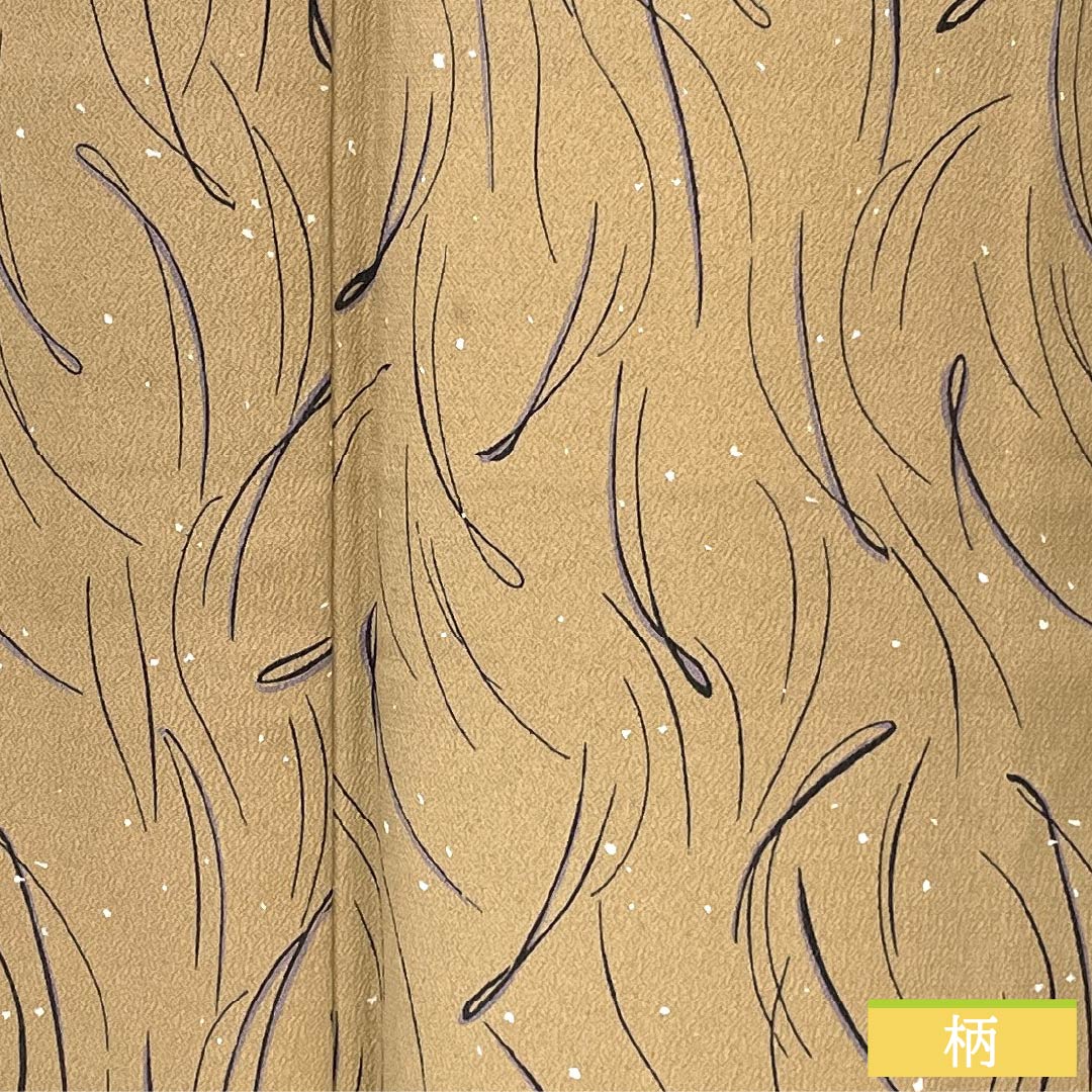 Small pattern, polyester, length 163.5cm, sleeve length 63.5cm, lined, walnut color, abstract pattern, S rank, beige, 1115005632425
