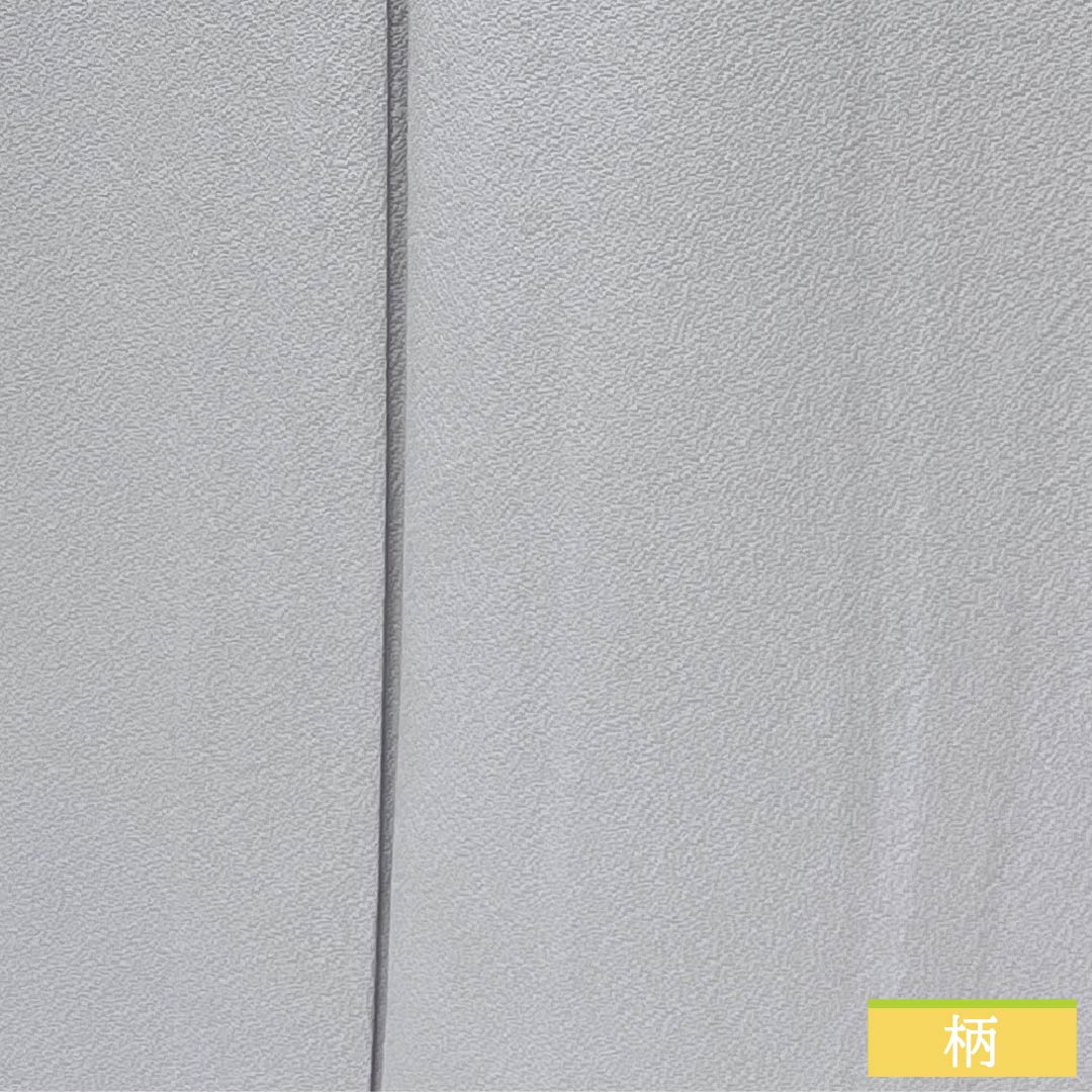 Solid-colored silk kimono, A-rank, length 159cm, sleeve length 62cm, light ink color (usuzumiiro), single crest, wisteria pattern, plain, gray, single layer, product number 1114002313322
