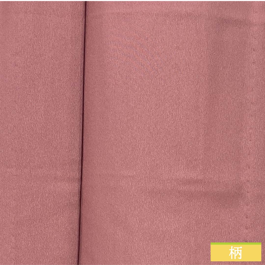 Solid-colored polyester kimono, length 156cm, sleeve length 65.5cm, with a red obi (taikoshoku), washable, single-layer kimono, S rank, pink, product number 1114002142313