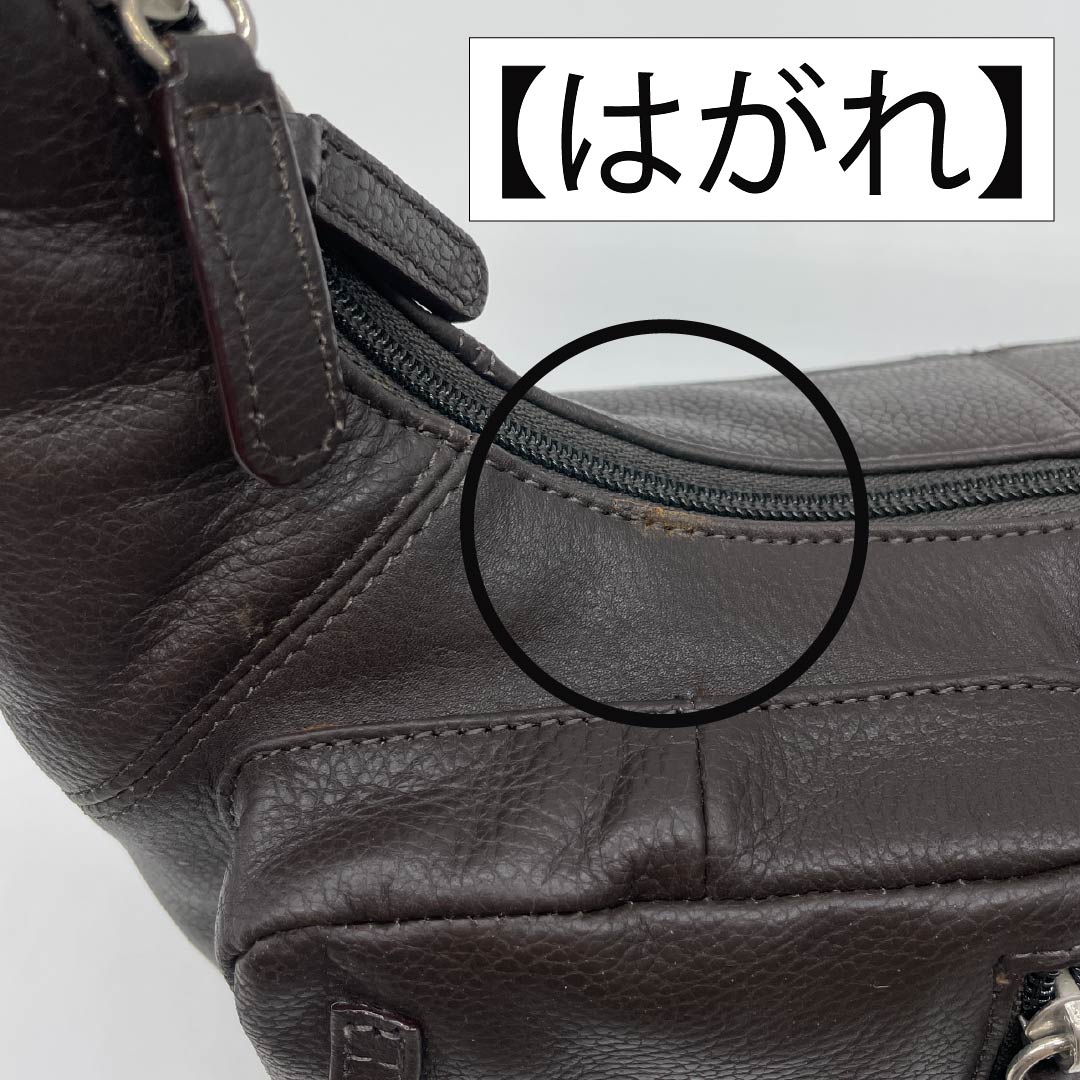 (Like New) Western-style Cowhide Leather Bag, Grade A, Like New, Cowhide Leather One-Shoulder Bag, Brown, 119700016314