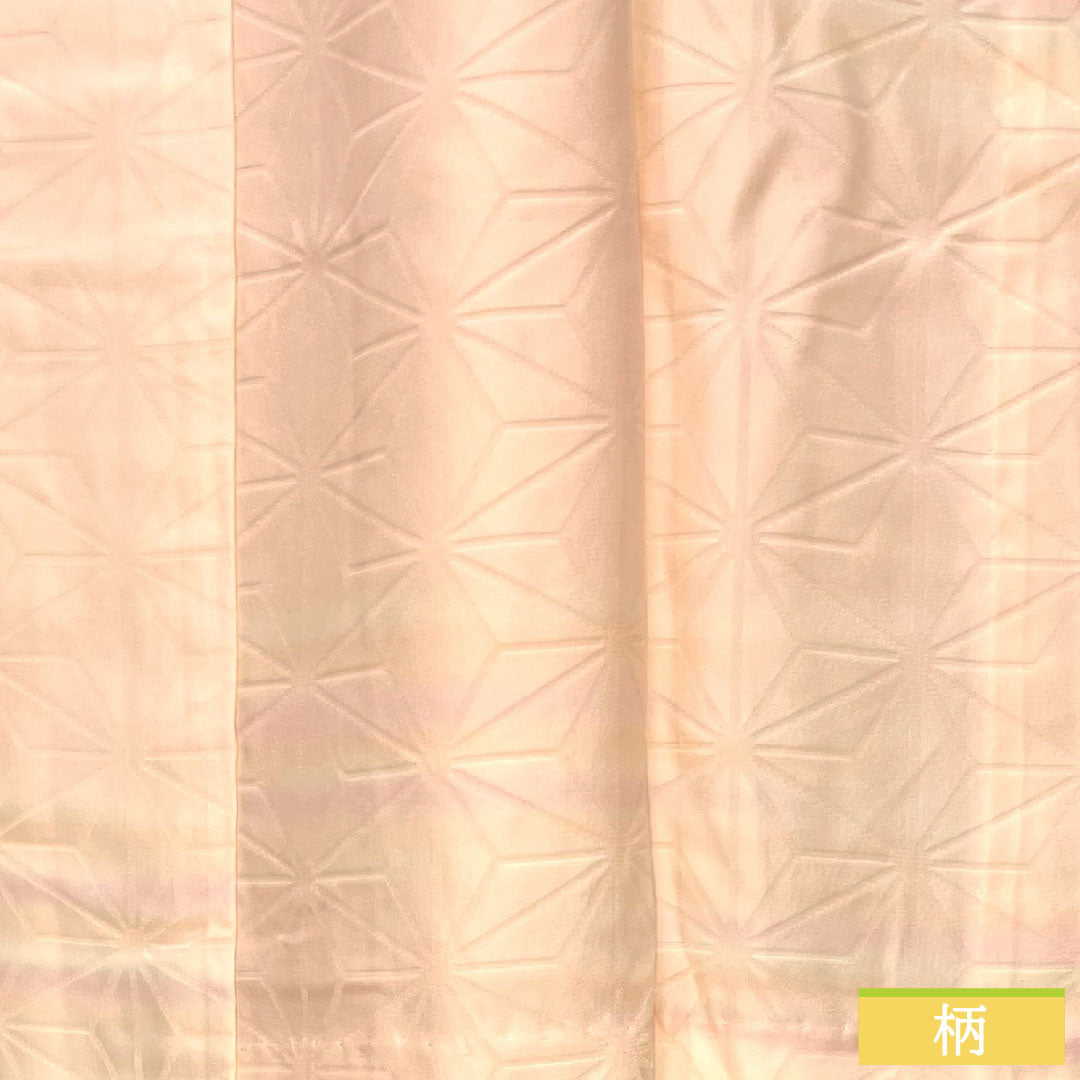 長襦袢 正絹 身丈125.5cm 裄丈64.5cm 単衣 曙色（あけぼのいろ） ぼかし染 麻の葉 Aランク ピンク系 1129000703313