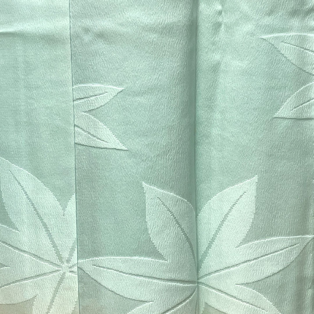 長襦袢 正絹 身丈126.5cm 裄丈67cm 単衣  フォーマル 紅葉  Sランク 水色系 1129000542224
