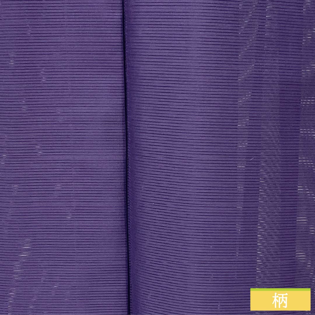 Summer kimono, polyester, plain color, S rank, length 161cm, sleeve length 65.5cm, medium purple (nakanomurasakiiro), washable, pongee, purple, 1132002942420