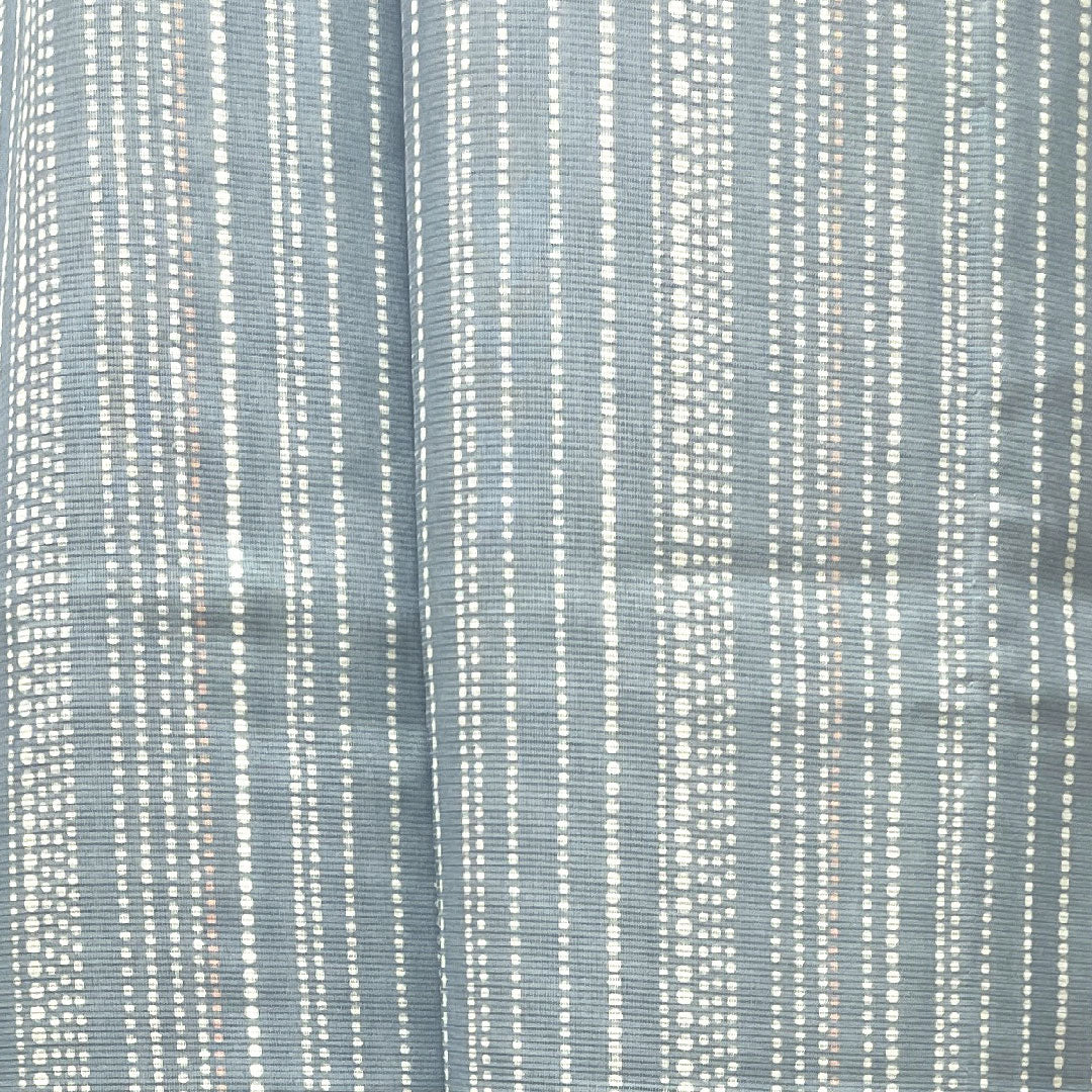 Summer pure silk komon length 153cm sleeve length 62cm white ultramarine geometric pattern silk S rank blue 1132001372217