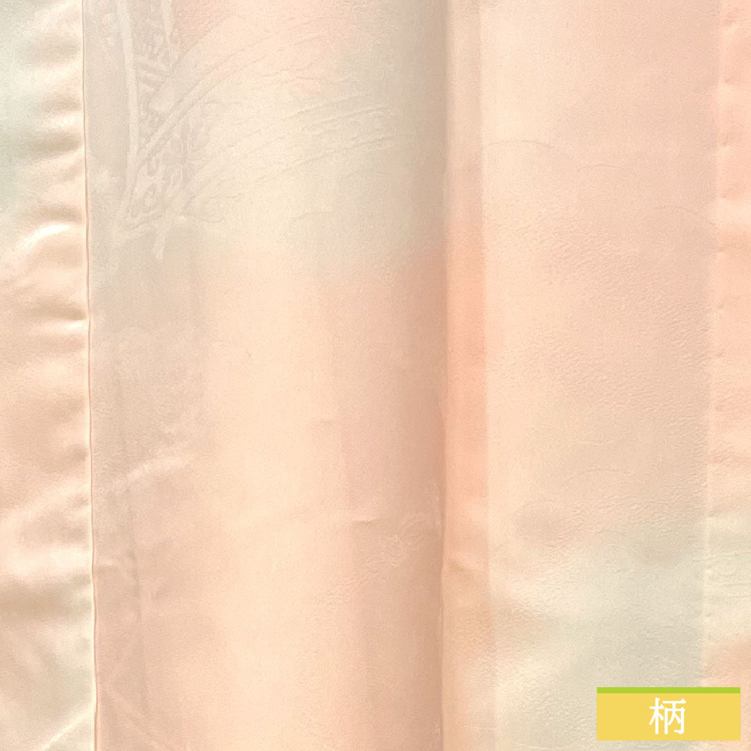 Nagajuban polyester, length 134.5cm, sleeve-to-sleeve 66cm, unlined, for furisode, gradated dye, Rank B, pink tones, 1129000644413