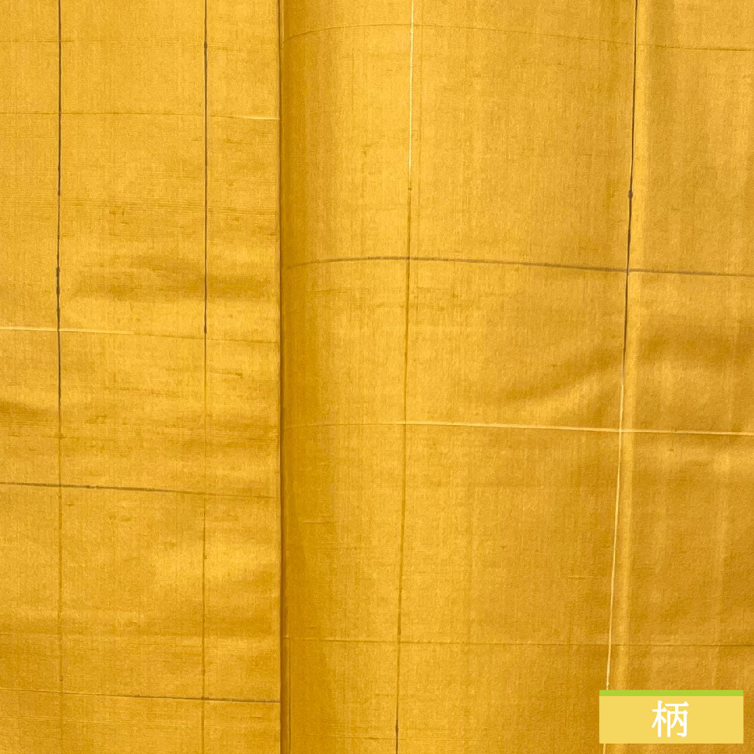 Tsumugi silk Length 151.5cm Sleeve length 63cm Fox color Check S rank Awase Brown 1116003532214