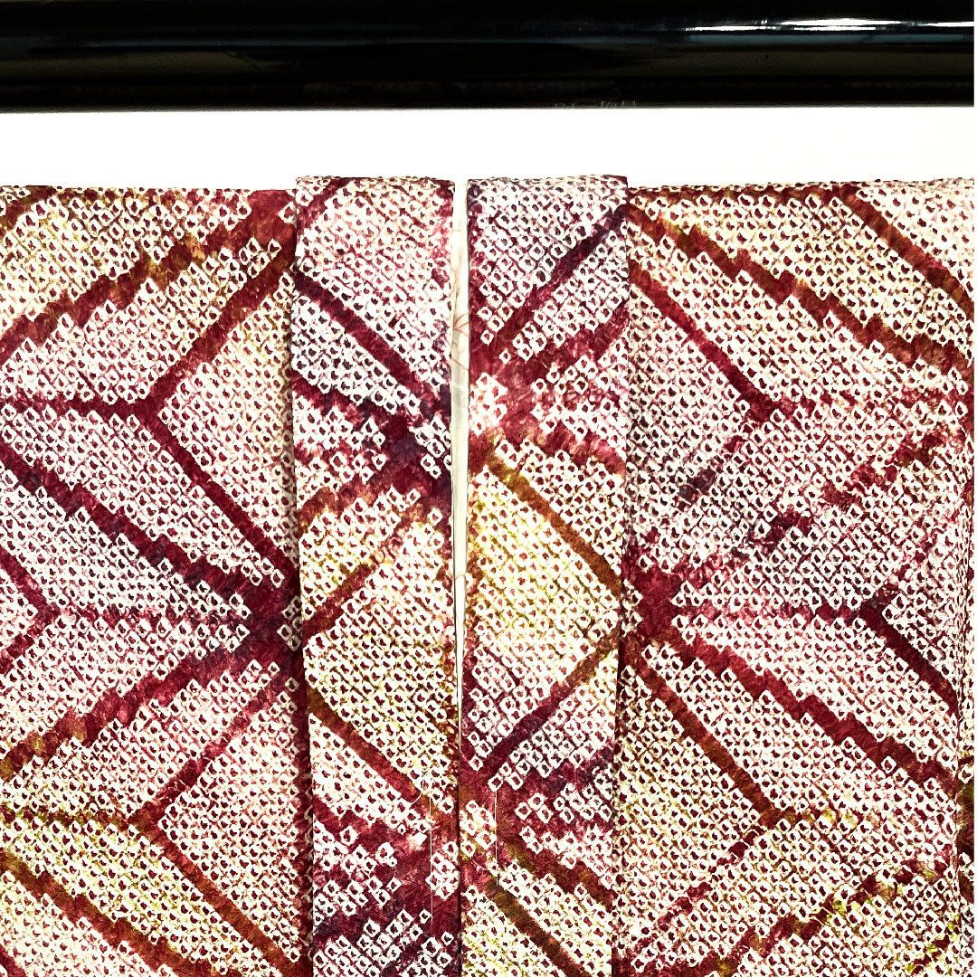 Haori Length 75.5cm Sleeve length 63.5cm Shibori Asanoha Pure silk S rank Awase Gradation 1117000342999