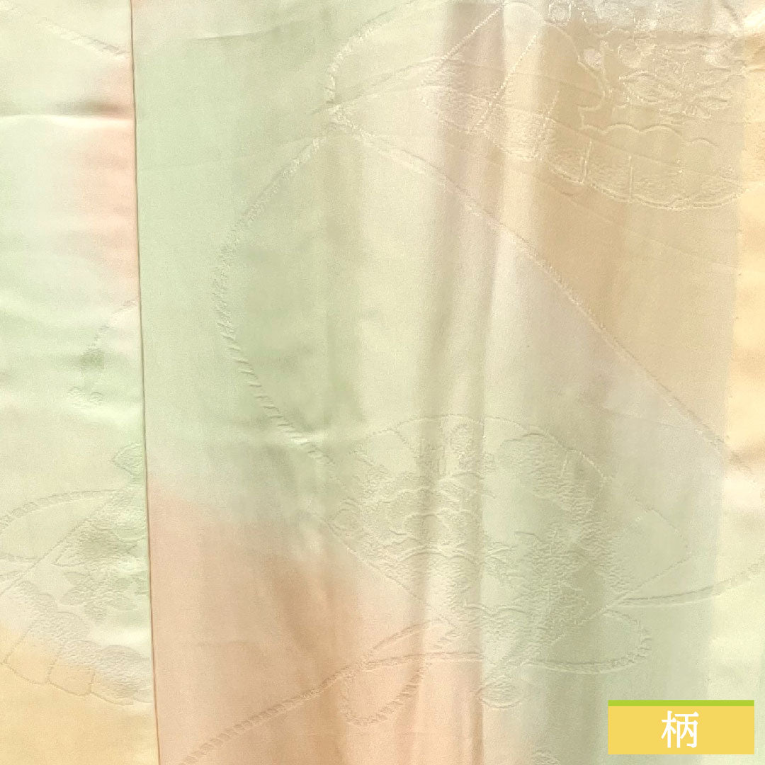 長襦袢 正絹 身丈123.5cm 裄丈64.5cm 単衣  振袖用 ぼかし染  Bランク グラデーション系 1129000604299