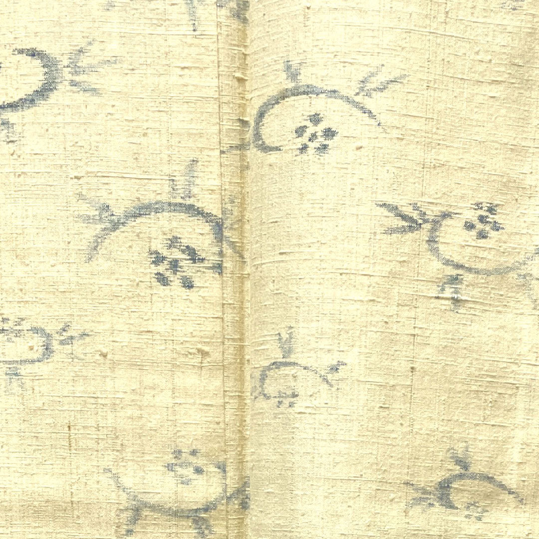 Tsumugi Length 150.5cm Sleeve length 65cm Geometric pattern Pure silk B rank Single layer Cream color 1116002424115