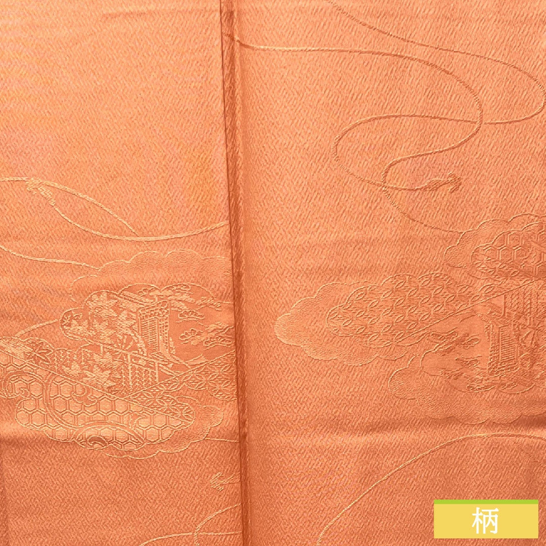 Plain color, pure silk, length 161cm, sleeve length 64cm, washed vermilion, auspicious motif, lined, S rank, pink, 1114001122413