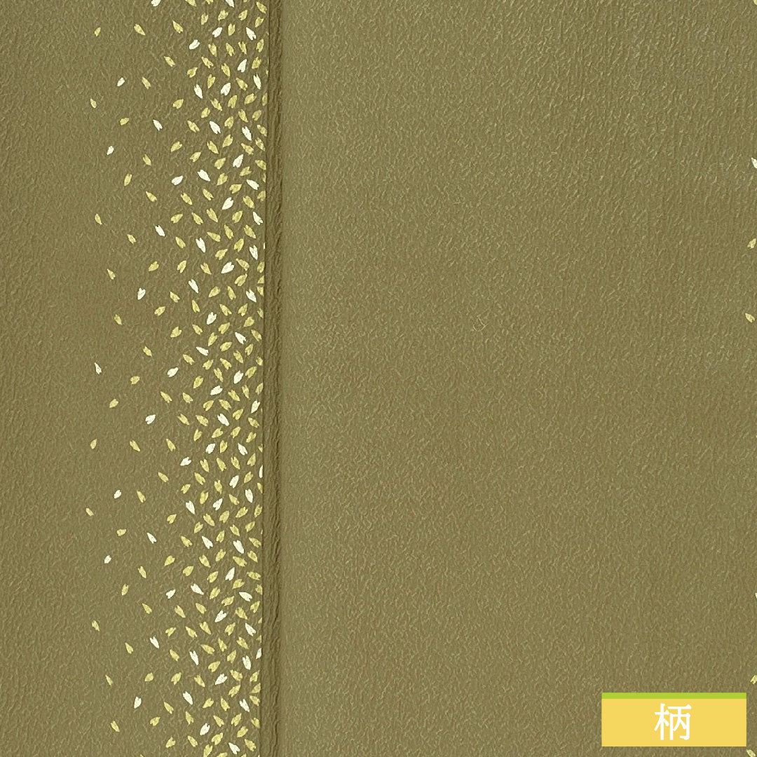 Komon, pure silk, length 170.5cm, sleeve length 66.5cm, lined, sand color, scattered petals, A rank, gray, 1115004703622