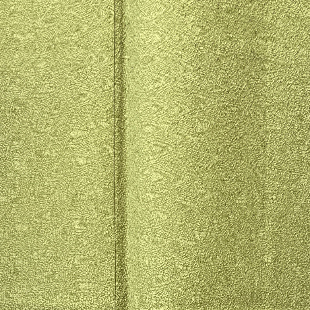 Komon Length 153.5cm Sleeve length 62cm Awase Rikyu color Edo komon Artist's work Shark Pure silk A rank Green 1115003443219
