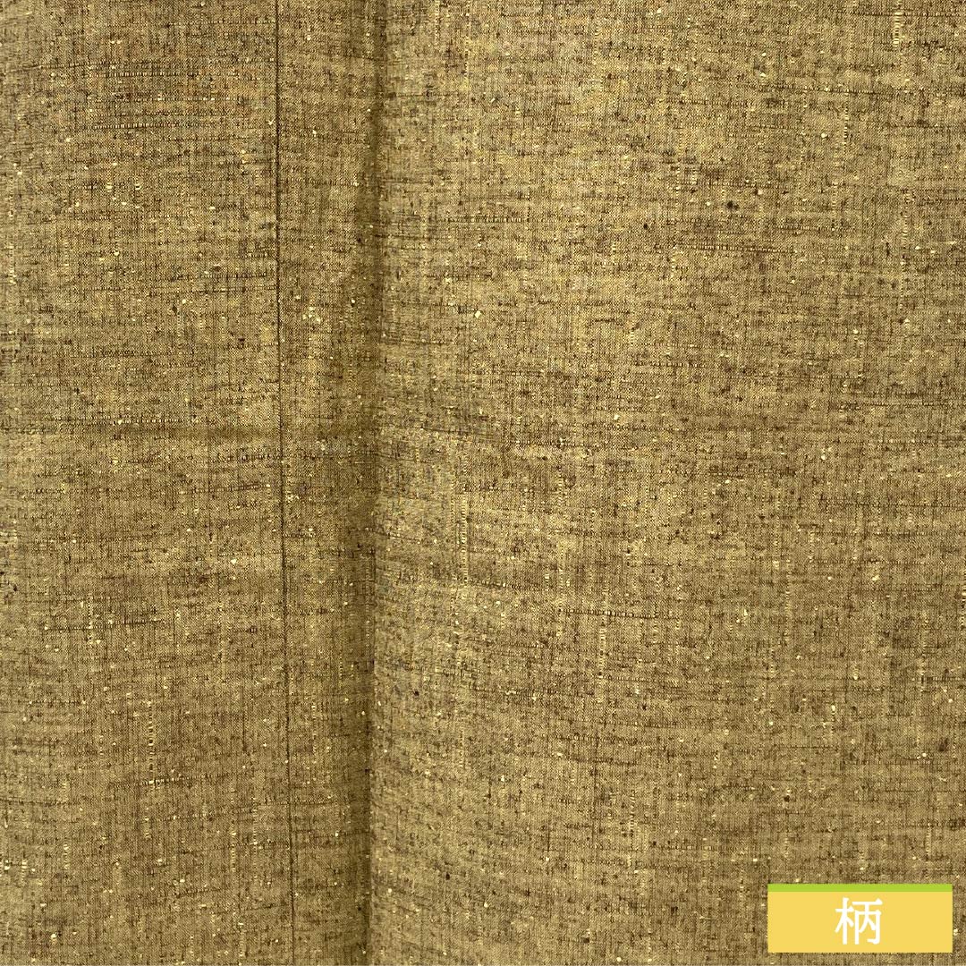 Pure silk tsumugi (pongee) kimono, length 152cm, sleeve length 64cm, agarwood color (kyara-iro), plain, with basting threads, S rank, lined, brown, product number 1116003852214