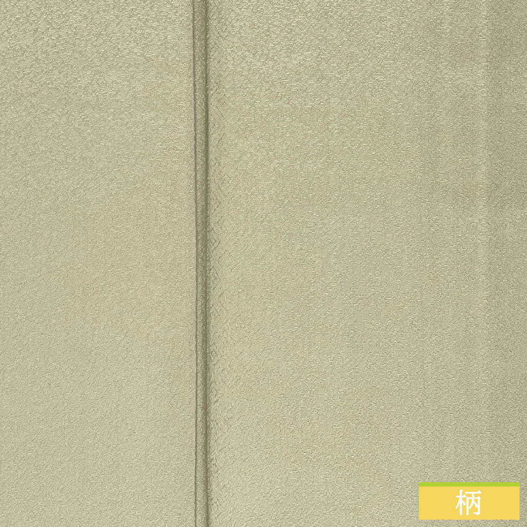 色無地 正絹 身丈150.5cm 裄丈61.5cm 雲井鼠色（くもいねずいろ）綸子 一つ紋 中陰片喰 袷 Sランク グレー系 1114001982122