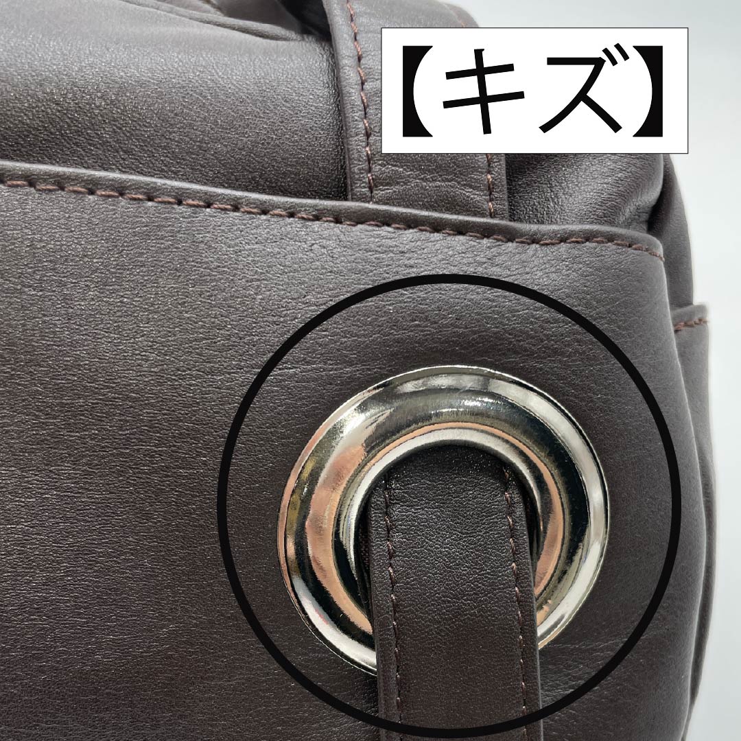 (Like New) Western-style Cowhide Leather Bag, Grade A, Brand New, Cowhide Leather, 2-Way, Brown, 119700013314