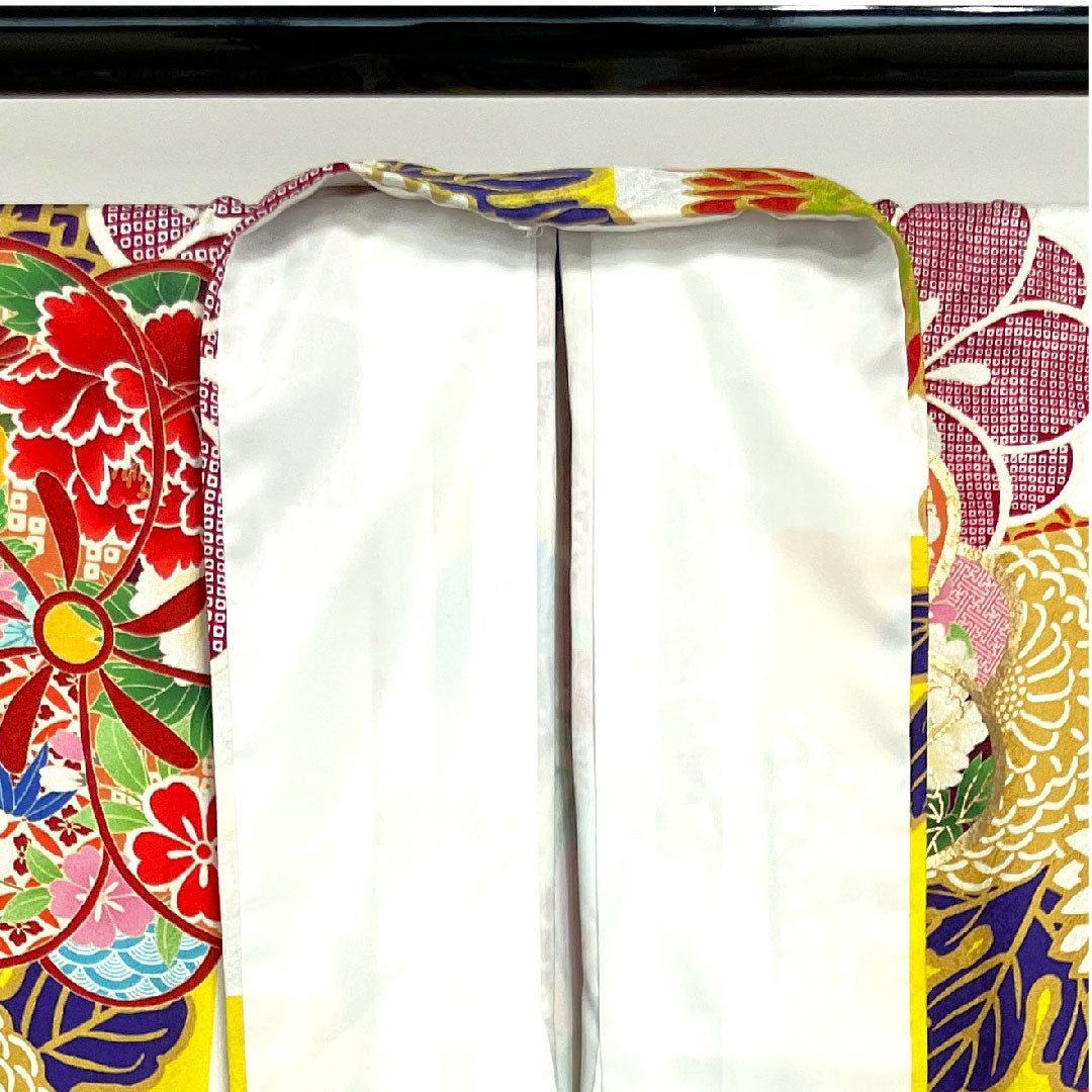 振袖 身丈171.5cm 裄丈68cm 袷  菊 市松   正絹 Sランク グラデ 1113000932699