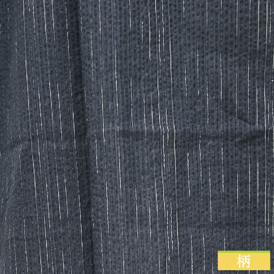 Men's Yukata Cotton Length 143.5cm Sleeve Length 62.5cm S Rank Unlined Black Patterned Stripes 1118005222410