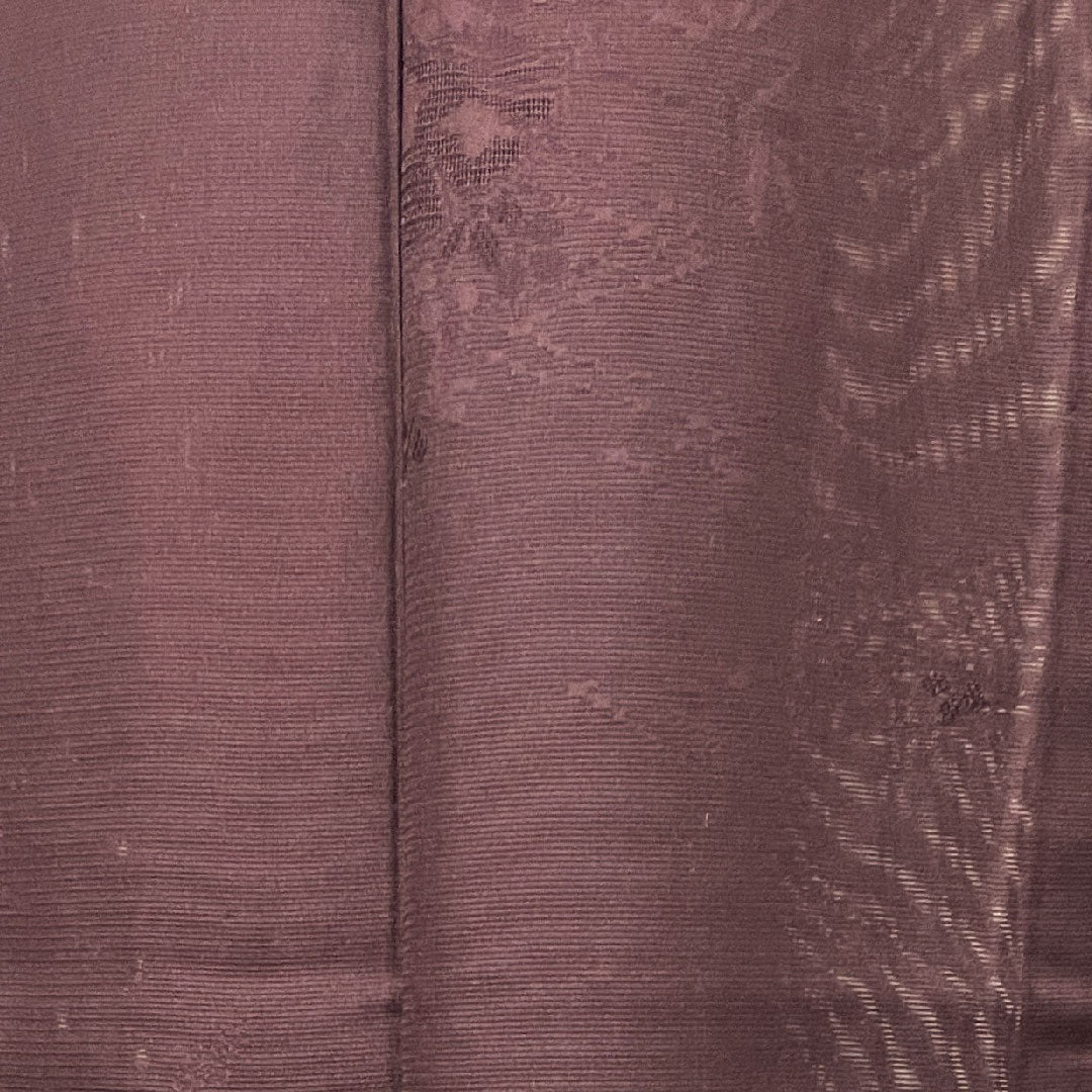 Summer pure silk plain color Length 163cm Sleeve length 64cm Extreme color (Shigokuiro) Flowing water Bamboo grass Silk S rank Purple 1132001402420