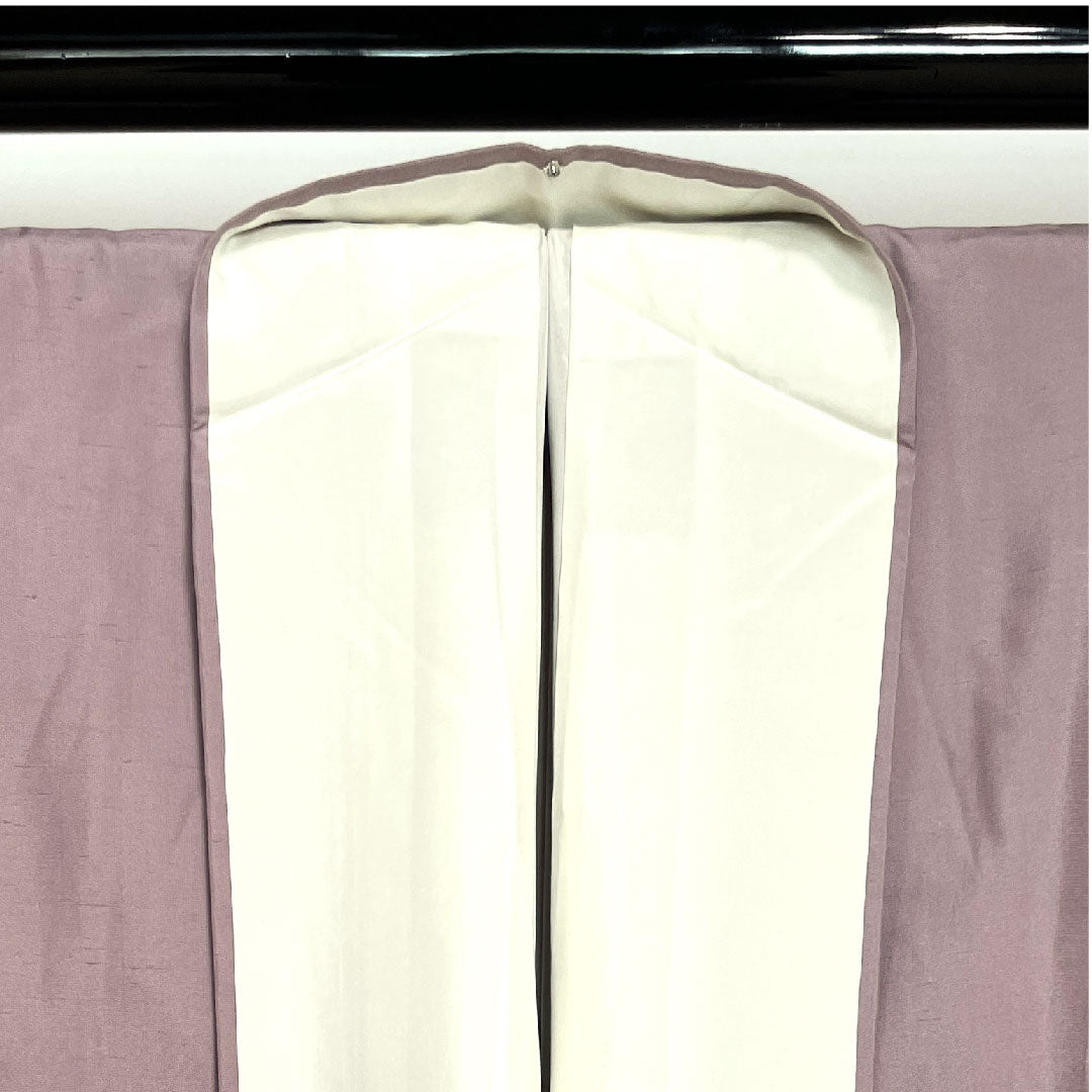 Homongi, lined, length 153cm, sleeve length 63cm, grape color, Ushiku Tsumugi, Hakusan Kobo, Oboro-zome, pure silk, A rank, purple, 1112001813220