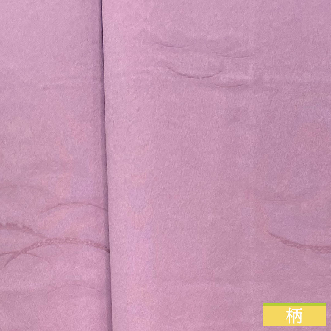 Plain color, polyester, length 163.5cm, sleeve length 64.5cm, half-colored, washable kimono, dew grass, lined, S rank, purple, 1114001212420