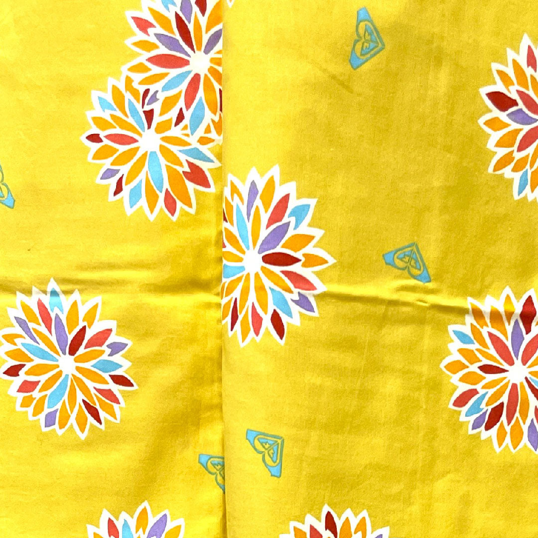 Yukata, Shishigoto color, abstract pattern, cotton, S rank, single layer, length 160.5cm, sleeve length 64cm, yellow, 1118001232423