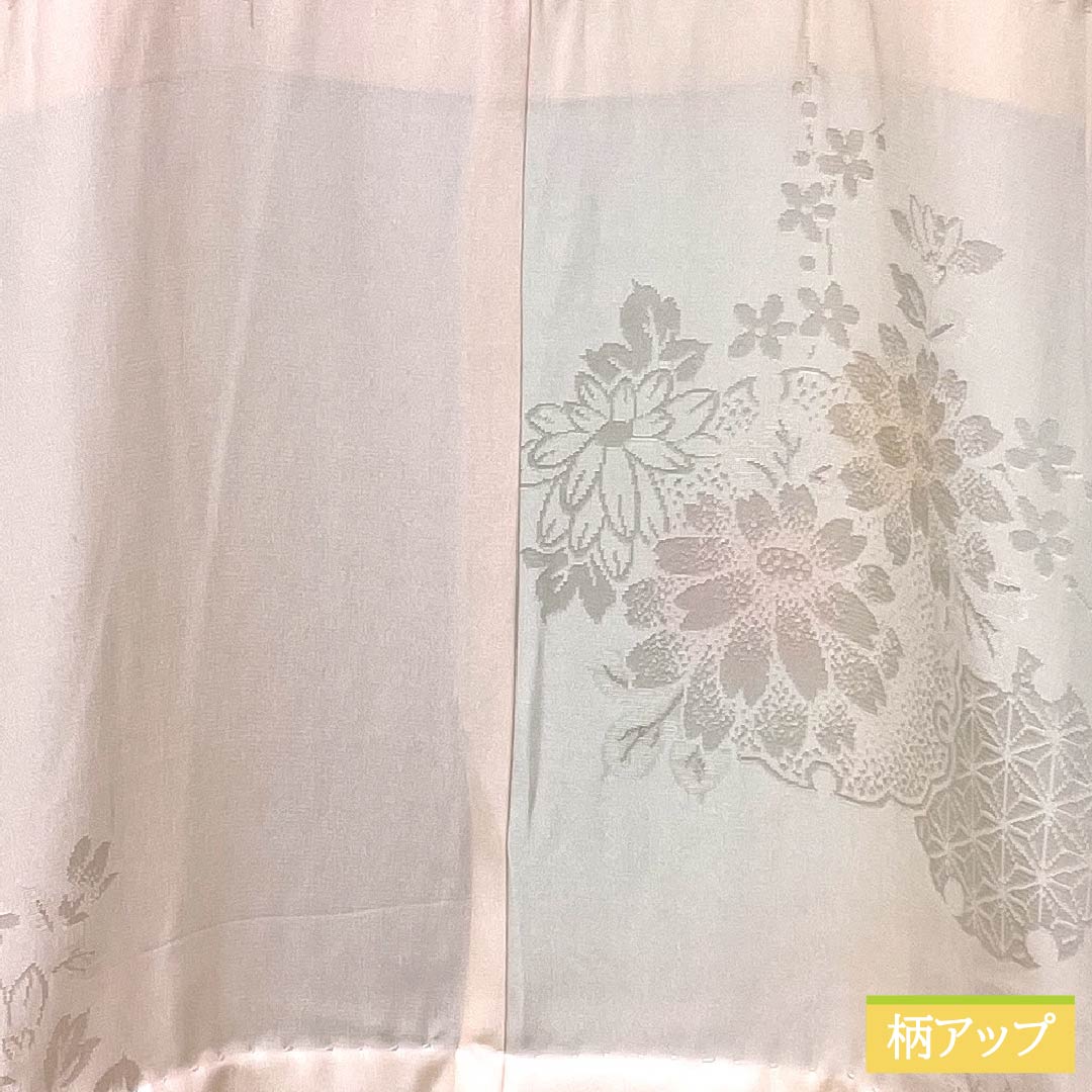 Pure silk Nagajuban (long undergarment), Grade A, length 119cm, sleeve length 61cm, single layer, floral embroidered collar, with raised collar, pink, product number 1129000833113