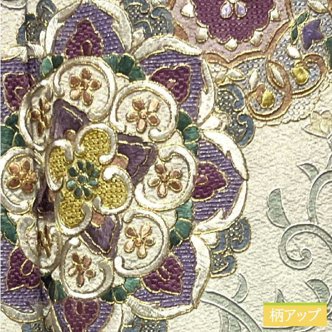 Homongi Pure silk Sleeve length 161.5cm Sleeve length 65cm Silver gray Suzhou embroidery Shantou embroidery Artist's work S rank Gray 1112003342422