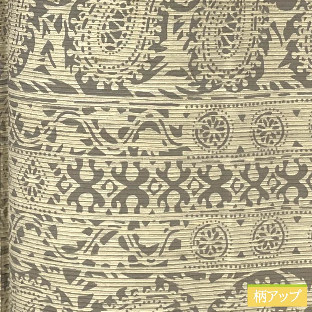 Komon silk S-rank kimono, length 160cm, sleeve length 65.5cm, lined, Tokyo white-brown (Tokyo shirachairo), paisley pattern, tsumugi fabric, silk guard, beige, product number 1115006772425