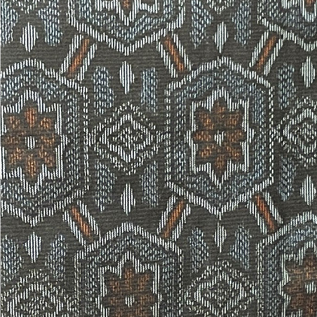 Murayama Oshima Tsumugi Length 159.5cm Sleeve length 62.5cm Ensemble Geometric pattern Pure silk A rank A-line Navy 1116002843318
