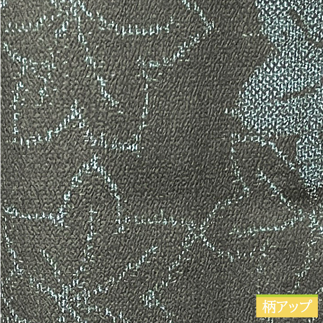 紬 正絹 身丈151.5cm 裄丈62cm  紅葉 Aランク 単衣 黒系 1116003153210