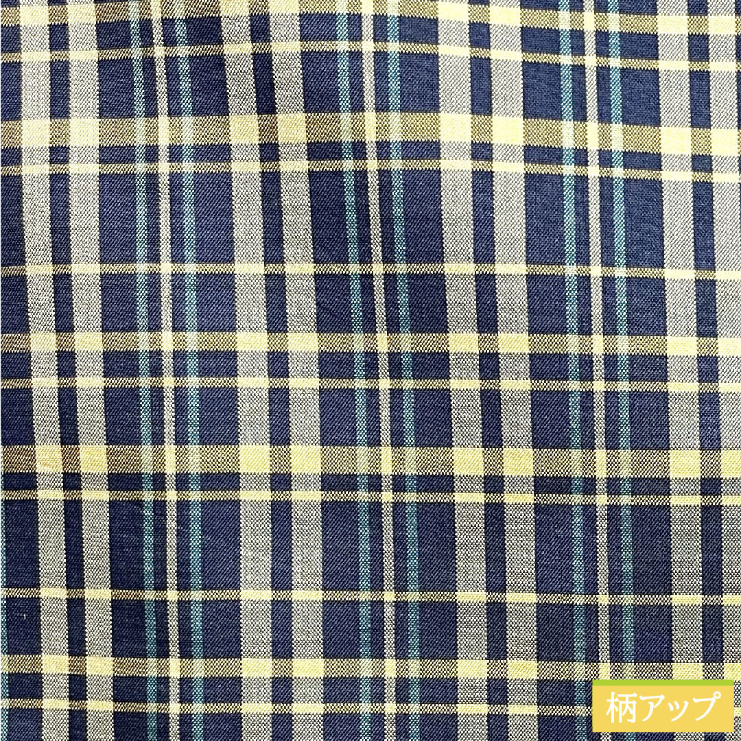 道行コート 正絹 身丈85cm 裄丈65cm 濃紺色（のうこんいろ） 格子 しつけ糸付き Sランク 袷 紺系 1117000862918