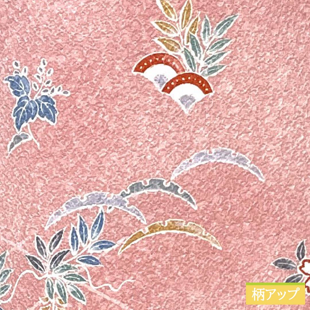 Small pattern, polyester, length 165cm, sleeve length 64cm, lined, one-kin dyeing, washable kimono, floral, S rank, pink, 1115005182513