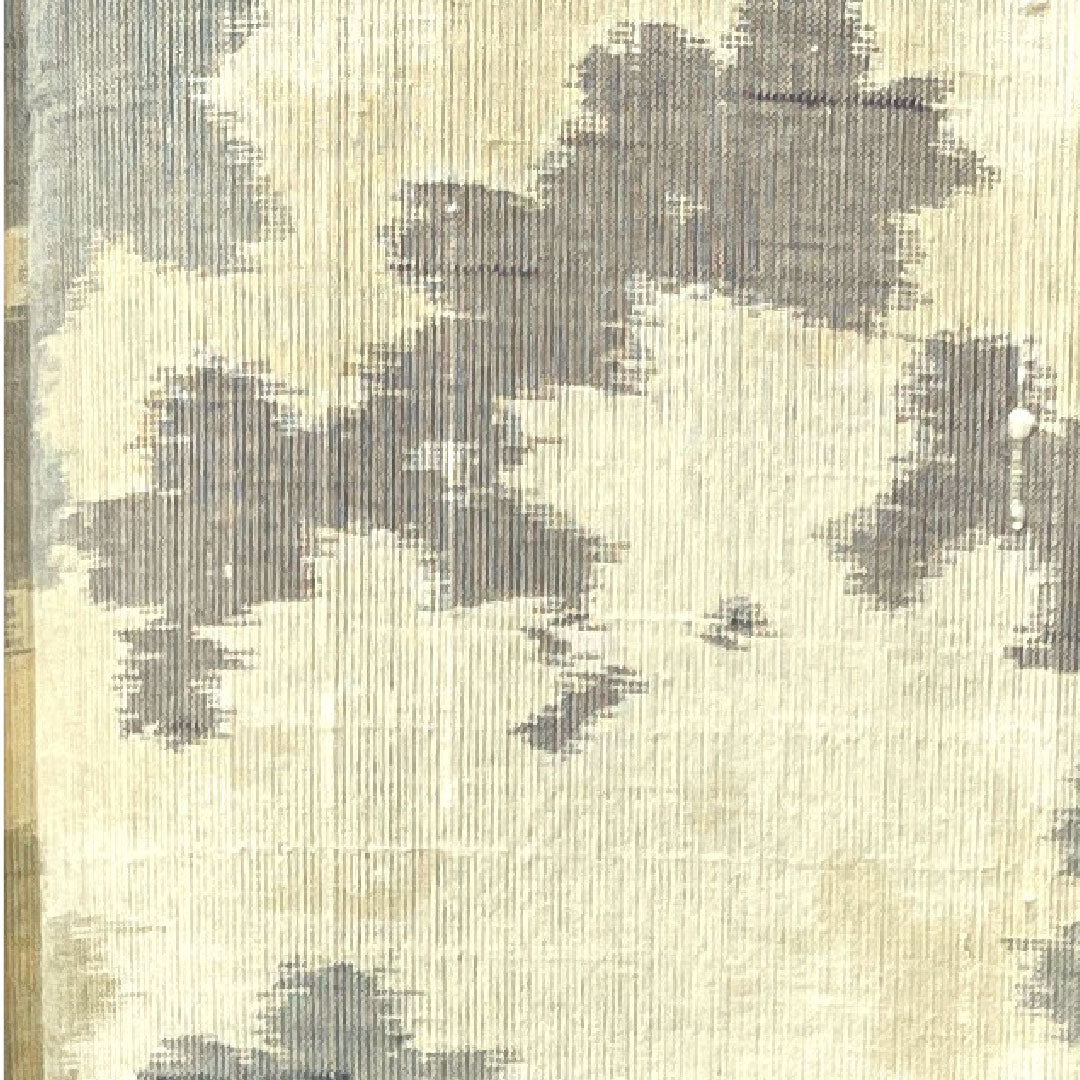 Raw tsumugi, Length 167cm, Sleeve length 66cm, Milky white, Abstract pattern, Pure silk, S rank, Single layer, Cream color, 1116002552515