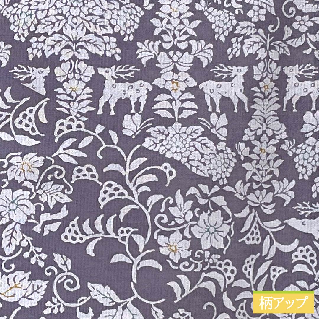 Summer kimono, polyester, small pattern, length 165.5cm, sleeve length 64.5cm, poppy purple, split, chintz pattern, washable kimono, gauze, S rank, purple, 1132002152520