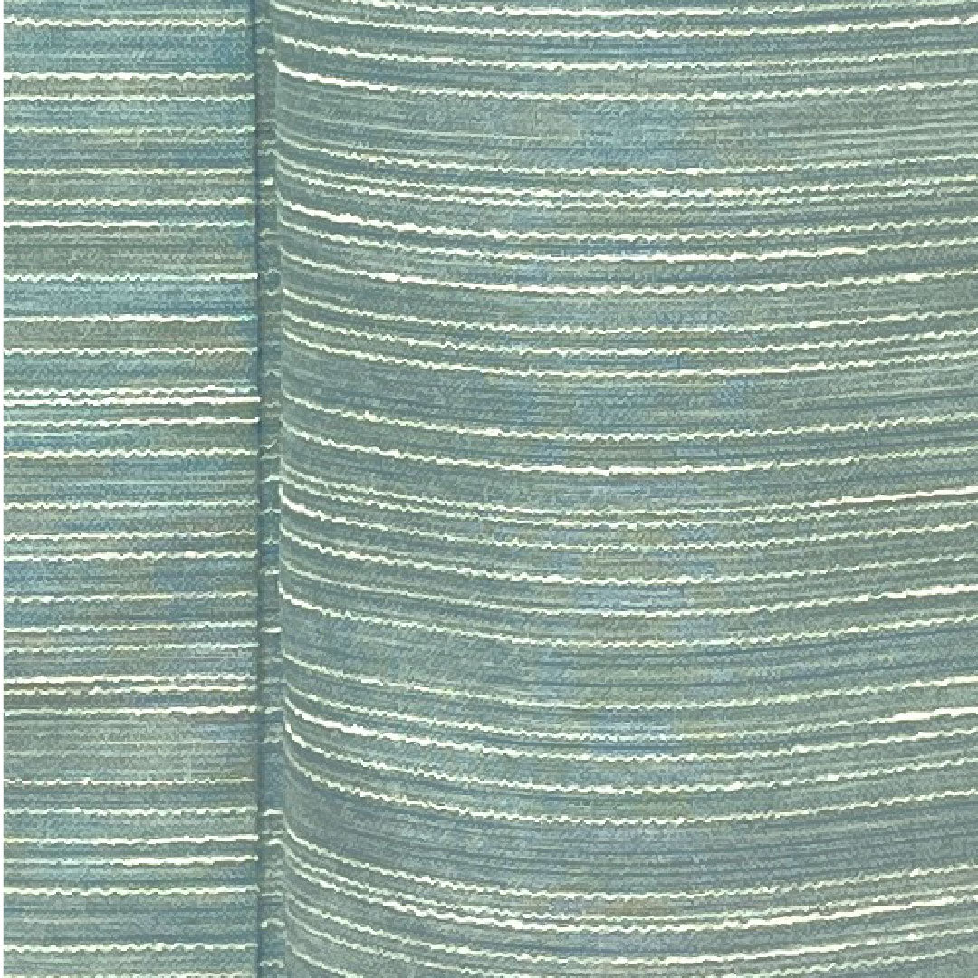 Summer pure silk tsumugi Length 163cm Sleeve length 63cm Light blue Horizontal stripes Gauze A rank Light blue 1132001023424