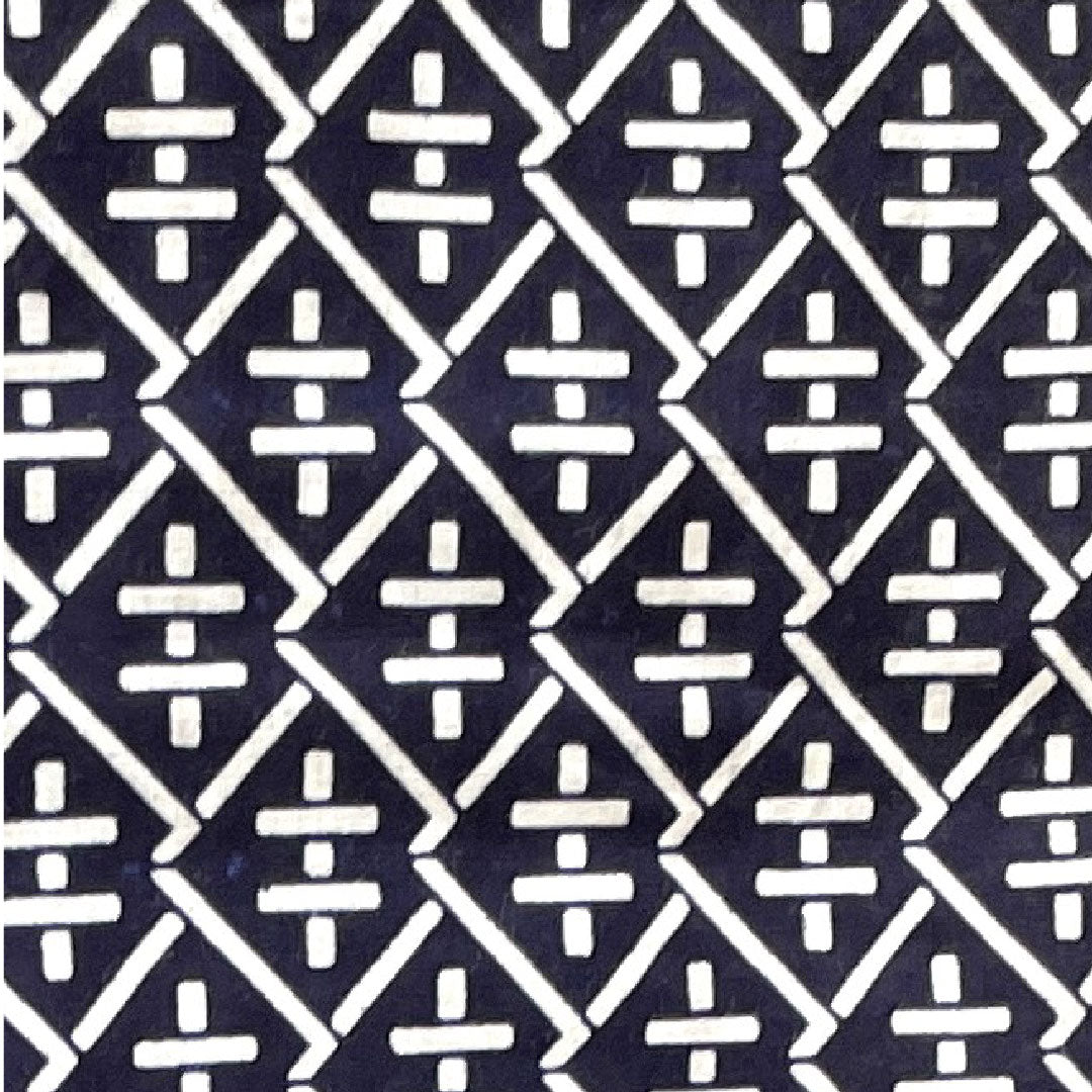 Men's Yukata, Geometric Pattern, Cotton, B Rank, Single Layer, Length 150cm, Sleeve Length 70cm, Navy Blue, 1118001614118