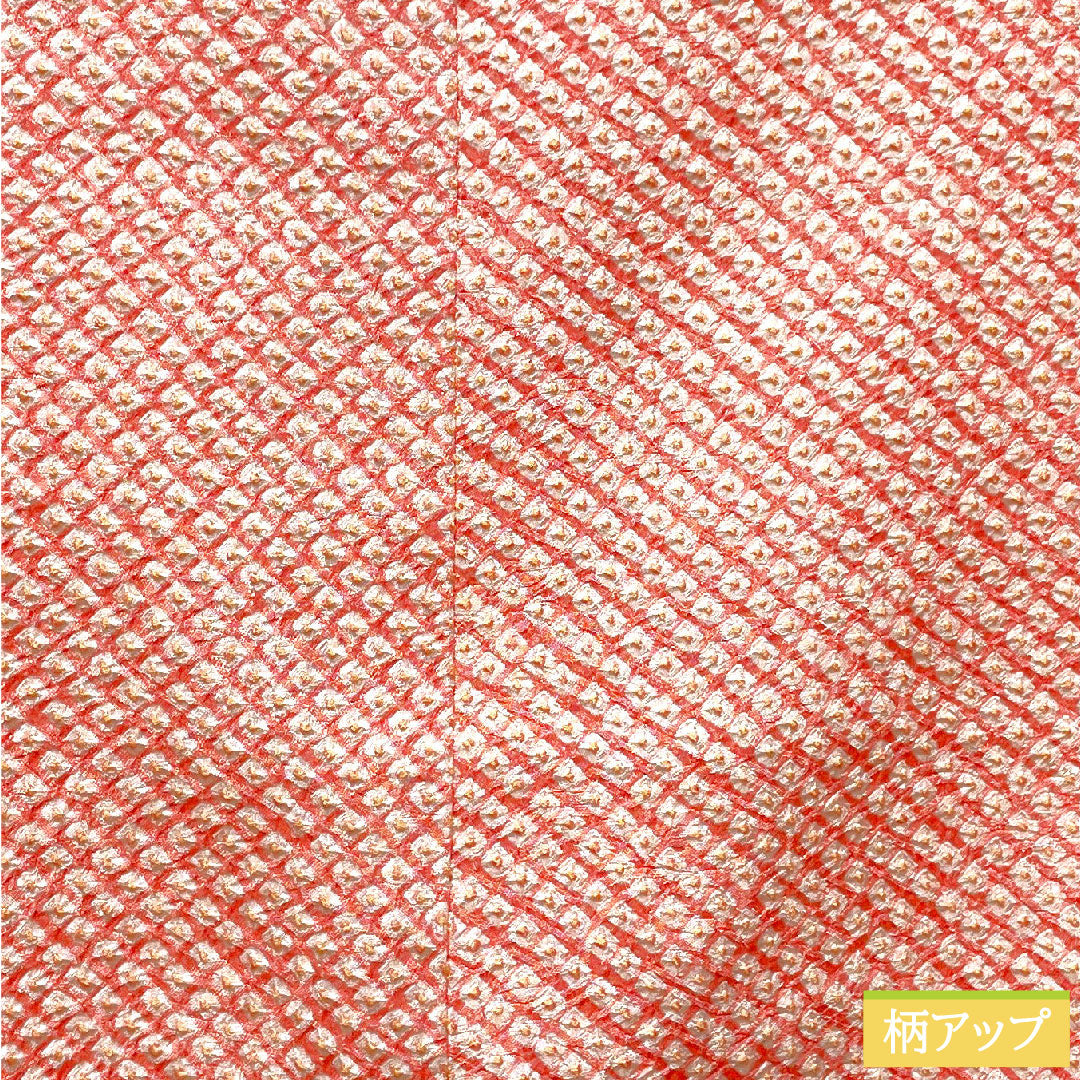 Michiyuki coat, pure silk, length 80.5cm, sleeve length 63cm, light pink plum color, all-dyed, pique dyed, S rank, lined, pink, 1117000732913