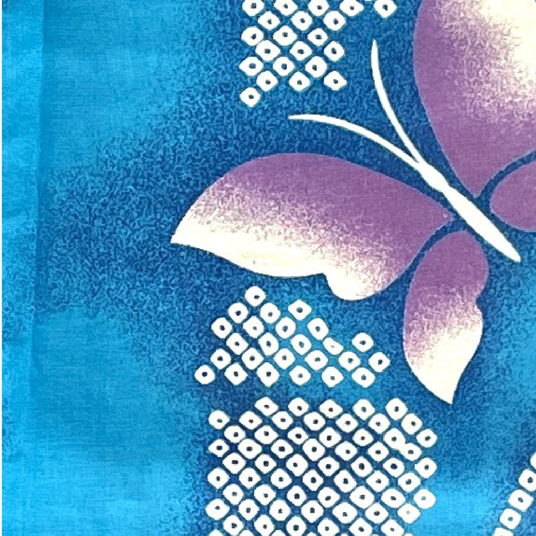 Butterfly Yukata Cotton S Rank Single Layer Length 160cm Sleeve Length 67cm Blue 1118001002417