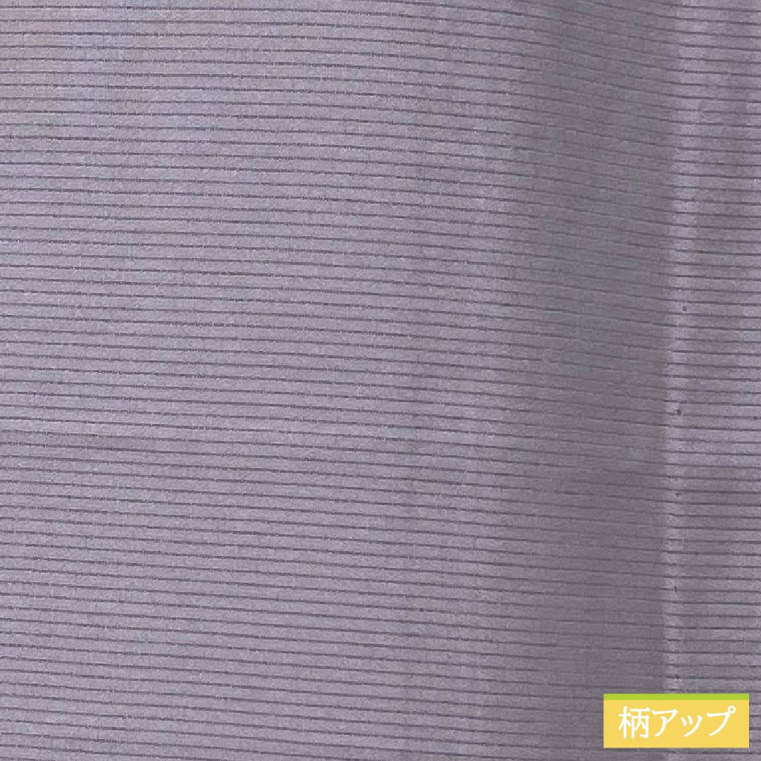 夏物 正絹 色無地 Aランク 身丈154.5cm 裄丈63cm 灰紫色（はいむらさきいろ） 丸に中陰剣花菱 一つ紋 絽 紫系 1132003713220