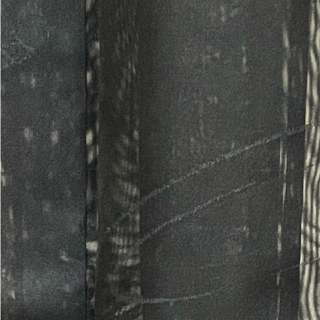 夏物 正絹 色無地 身丈157.5cm 裄丈64cm  抽象模様  紗 Sランク 黒系 1132001122310